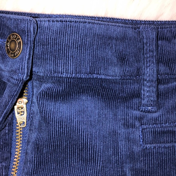 TALBOTS size 2 blue corduroy midi skirt - Picture 3 of 7